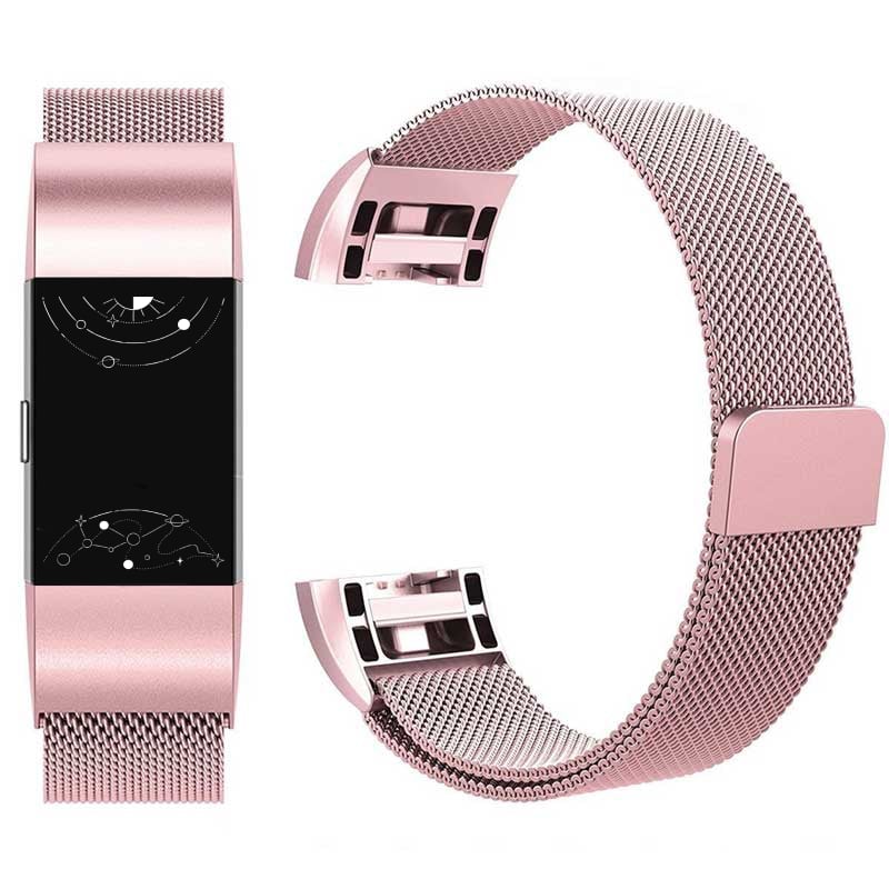 Alii Milanese Stainless Steel Fitbit Charge 3