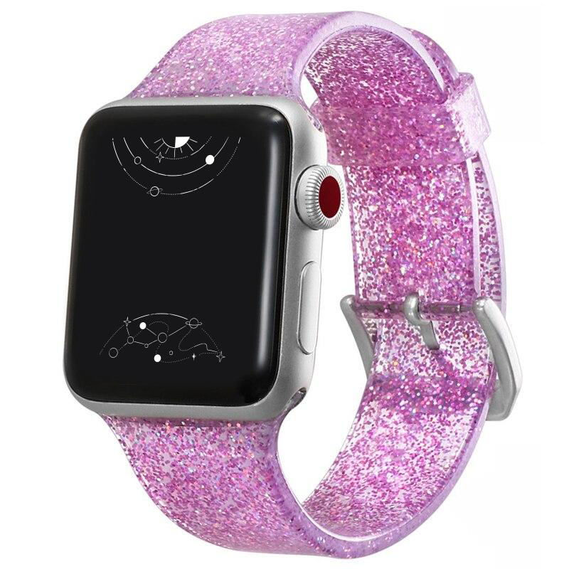 Gemini Silicone Glitter Band