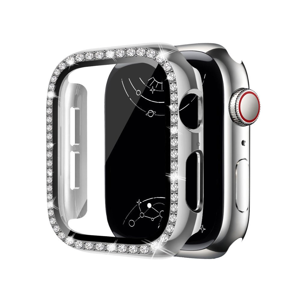 Indigeo Bling Diamond Tempered Glass Case For Apple Watch Series 10