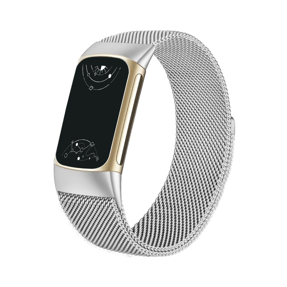 Lacteus Milanese Steel Band For Fitbit Charge