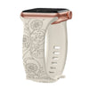 Levo Floral Engraved Silicone Band