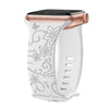 Levo Floral Engraved Silicone Band