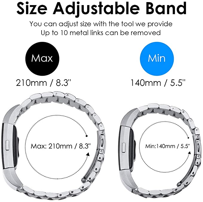 Alke Stainless Steel Fitbit Charge 3 & 4 Band - Astra Straps